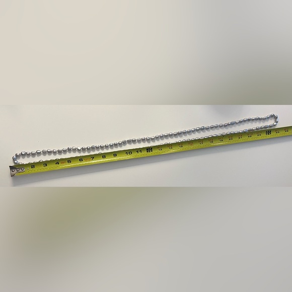 Long 50” Gray Baroque Freshwater Pearl Necklace - Picture 7 of 8